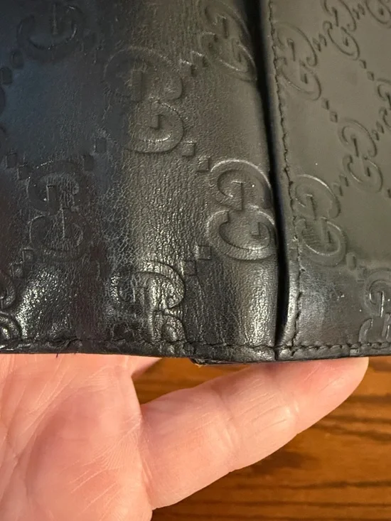 Authentic Gucci Guccissima wallet black need snap - Picture 6 of 16